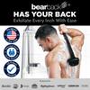 Bearback Silicone Body Scrubber with Extendable Handle  Back Scrubber for Shower, Men & Women  Removable Soft Brush, Gentle, Hygienic & Easy to Use view 2