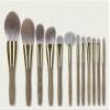 12 Green Sandalwood Makeup Brush Set Full Set of Loose Powder Brush Eyeshadow Green Sandalwood view 1