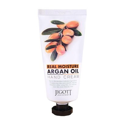 Jigott Real Moisture Argan Hand Cream 100ml/3.38fl.oz - Excellent Hydration Hand Cream (Argan)