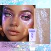 DAGEDA Body Glitter Gel, Holographic Face Glitters Body Gel Shimmer Liquid Eyeshadow, Color Changing Glitter for Face Hair Nails, Glitter Under Light Festival Glitter Makeup 1.7oz (Mystic Purple) view 2