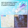DAGEDA Body Glitter Gel, Holographic Face Glitters Body Gel Shimmer Liquid Eyeshadow, Color Changing Glitter for Face Hair Nails, Glitter Under Light Festival Glitter Makeup 1.7oz (Mystic Purple) view 3