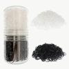 1500 Pcs Mini Hair Rubber Bands, Non-slip Rubber Hair Bands for Girls Hair Braids, Hair Elastic Hair Ties (Black and Clear) view 1