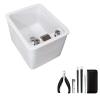 AMEERR Acrylic Pedicure Sink Spa Footbath Foot Care with Massage Acupoint Foot Soak Tub Pedicure Foot Soak Home Foot Spa Kit Basin Sturdy Durable Acrylic Foot Bath (Size : Bath+Pedicure) view 1