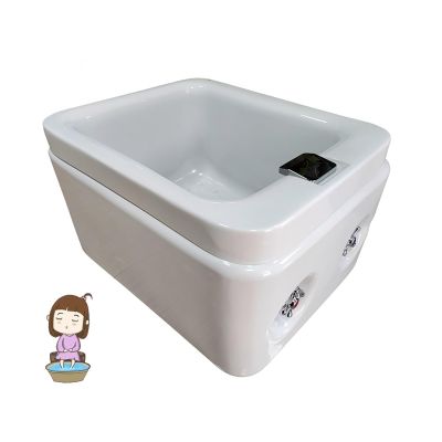 AMEERR Footbath Barrel Pedicure Foot Spa Massage Footbath Square Foot Bath Pedicure Sink Stress Relief for Fatigue and Tired Feet Massage Foot Floor Type Foot Massage Basin (Size : Bath)