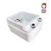 AMEERR Acrylic Pedicure Sink Massage Footbath Square Foot Bath Foot Tub for Soaking Feet Pedicure Spa Bathtub Manicure Basin Special for Hotel Foot Bath Club Large Foot Massager (Size : Bath) view 1