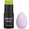 CCbeauty Ogre Green Face Paint Stick,Face Painting Kit,Professional Body Paint,Non Toxic SFX Makeup For Shrek Disgust Goblin Halloween Costume Cosplay,Full Coverage Painting Foundation + Makeup Sponge view 1