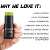 CCbeauty Ogre Green Face Paint Stick,Face Painting Kit,Professional Body Paint,Non Toxic SFX Makeup For Shrek Disgust Goblin Halloween Costume Cosplay,Full Coverage Painting Foundation + Makeup Sponge view 3