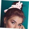 CAXUSD 6 Pcs Cartoon Plush Ponytail Holders - Cow Kawaii Furry Fluff Creative Hair Scrunchies for Girls and Women view 3