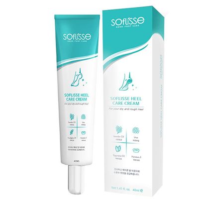 Soflisse] Heel Care Cream, Soothing, Moisturizing and Nourishing Food Cream, Formulated with Shea Butter and Centella Asiatica Extract, 1.41 fl.oz