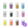 12 Colors Chunky Face Glitter No Glue Cosmetic Body Nail Eye Hair Art Resin Tumbler Glitter Holographic Glitte Glitter Makeup Chunky Sequins Party Glitter for Rave Festival Fine Glitter Eyeshadow view 1