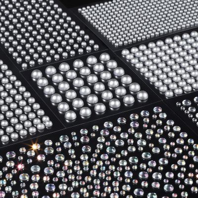 Teenitor 2582Pcs Silver Hair Jewels and Hair Gems Silver Face Gems Face Jewels Self Adhesive Hair Gems for Face, Hair, Makeup, Body 3/4/5/6/8MM