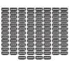 100Pcs 6 Teeth Hair Extension Clips, Wig Clips, Hair Extensions Clip in Real Human Hair Ombre Clip, Stainless Steel U Shape Snap Clips for Hair Extension Hairpiece DIY view 1