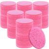 Beieverluck 300 Count Compressed Facial Sponges for Cleansing Natural Cellulose Disposable Face Sponge Spa Sponge for Face Cleansing Exfoliating Makeup or Mask Removal, Pink view 1
