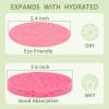 Beieverluck 300 Count Compressed Facial Sponges for Cleansing Natural Cellulose Disposable Face Sponge Spa Sponge for Face Cleansing Exfoliating Makeup or Mask Removal, Pink view 2