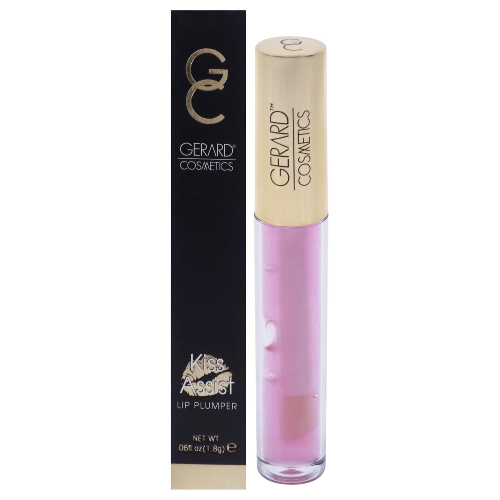 Gerard Cosmetics Kiss Assist Lip Plumper, Hydrating, Shiny Lip Plumper Lip Gloss for Full, Plump Lips, Made with Avocado Oil and Jojoba Oil, Cruelty Free, Made in the USA