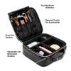 Carrywell Makeup Bag Travel Case, Not-Made In China, Hard Train Case for Cosmetics, Portable Beauty Artists Organizer, Storage Box With Adjustable Dividers For Make Up and Brushes, Small Marble view 2