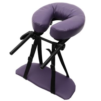Massage Table Face Pillow - Purple U-Shaped Headrest Cushion for Comfortable Bed Massage Perfect for Therapists and Home Use