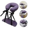 Massage Table Face Pillow - Purple U-Shaped Headrest Cushion for Comfortable Bed Massage Perfect for Therapists and Home Use view 3