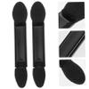 Beavorty 100pcs Double-headed Sponge Eyeshadow Makeup Brushes for Women Smooth Applicator for Home Travel for Daily Use and Special Occasions Black view 2