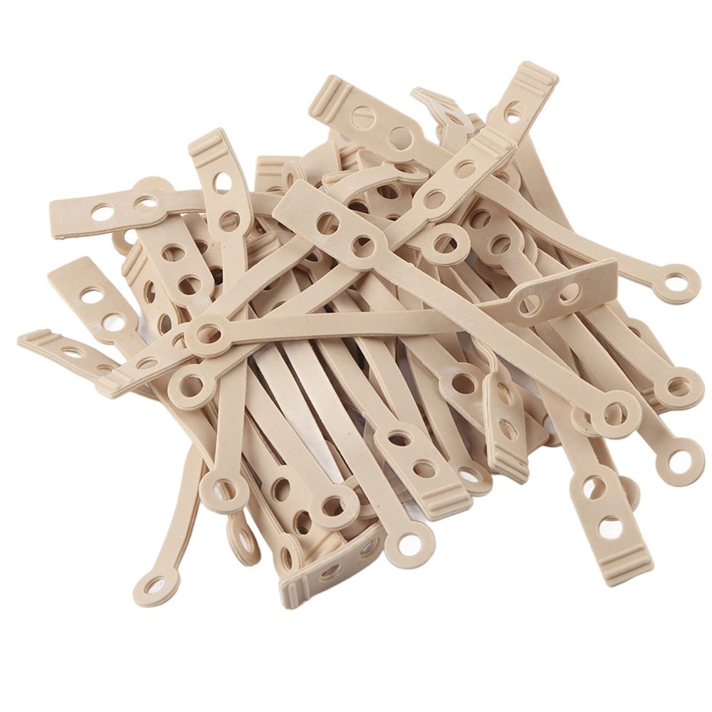 50 Pieces Hair Perm Curlers, Professional Rod Replacement Bands Hair Perm Rods Set Plastic Perm Rods Cold Wave Rods, Women Wave Perm Rods Set, DIY Hairdressing Tool Sticks