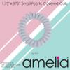 Amelia Beauty, 8-Pack, Light Blue, Small Fabric-Wrapped Elastic Hair Coils, 1.75in Spiral Ties for Strong, Gentle Hold  No Dents or Creases! view 2