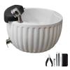 AMEERR Health Manicure Basin Heated Foot Spa Acrylic Massage Footbath Foot Spa Bath with Heat and Bubble Massageand Jets Best Foot Soak Basin Tub for Pedicure & Foot Massage (Size : Bath+Pedicure) view 1
