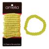 Amelia Beauty, Neon Lime Skinny Jersey Scrunchies, 2.125in Diameter, Gentle on Hair, Strong Hold, No Snag, No Dents or Creases. 12 Pack view 1