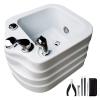 Acrylic Massage Footbath Square Foot Bath Massager Foot Soaking Bath Basin Feet for Dry Cracked Feet Pedicure Foot Soak for Women and Men Best Foot Soak Basin Tub for Pedicure & Foot Massage (Size : view 1