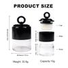 2PCS Plastic Loose Powder Case Round Face Powder Container Jar with Lid Mirror and Sponge Puff Mini Portable Makeup Jar DIY Cosmetic Storage for Blusher Powder 10Gram view 2