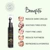 Sheltr Under Eye Cream Gel for Dark Circles with Vitamin E & Coffee Users Saw Reduced Dark Circles Reduces Puffiness & Fine Lines Cooling Massage Roller (PACK OF 1 ROLLER 15 ML) view 4