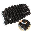 10inch Tape in Hair Extensions Human Hair Deep Wave 1Bundle 100g 40pcs Real Human Hair Extensions Wavy Seamless Skin Weft Adhesive Invisible Tape Hair for Women Natural Black Brazilian Remy Tape ins view 3