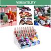 Sunglass Organizer Easy Snap-on Assembly, Acrylic Sticker Display Stand for Vendors, Nail Polish Holder Nail Desk Essential Oil Lipstick Storage,Clear Sunglasses Perfume Organizer (5 Layers) view 3