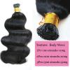 10inch I Tip Human Hair Loose Wave Pre Bonded Keratin Stick In Hair Extensions 70g 100strands Cold Fusion I Tip Hair Extensions Real Hair Beaded Extension Brazilian Remy Human Hair view 3