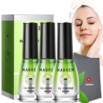 Mabrem Blackhead Remover, Mabrem Blackhead Mask, Mabrem Blackhead Remover Face Nose Pore Strip Black Peeling Blackhead Remover Serum Deep Cleansing Oil Control Skin Care (3 Sets)
