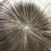 Toupee for Men Hair Replacement System Swiss Lace Mens toupee Front Bleached Knot Natural Hairline Men Hair Unit 100% Human Hair Gray Brown Black Blonde Men Hair Piece (7"X9", #460 Medium Brown+60% Gray-90% Light Density) view 4