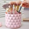 Cabilock Desk Top Shelf Stand 3pcs Makeup Brush Holder Organizer PP Rotating Pen Holder Desktop Stationary Organizer Storage Cup for Lipsticks Comb Beauty Tool Lipstick Kit view 2
