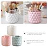 Cabilock Desk Top Shelf Stand 3pcs Makeup Brush Holder Organizer PP Rotating Pen Holder Desktop Stationary Organizer Storage Cup for Lipsticks Comb Beauty Tool Lipstick Kit view 4