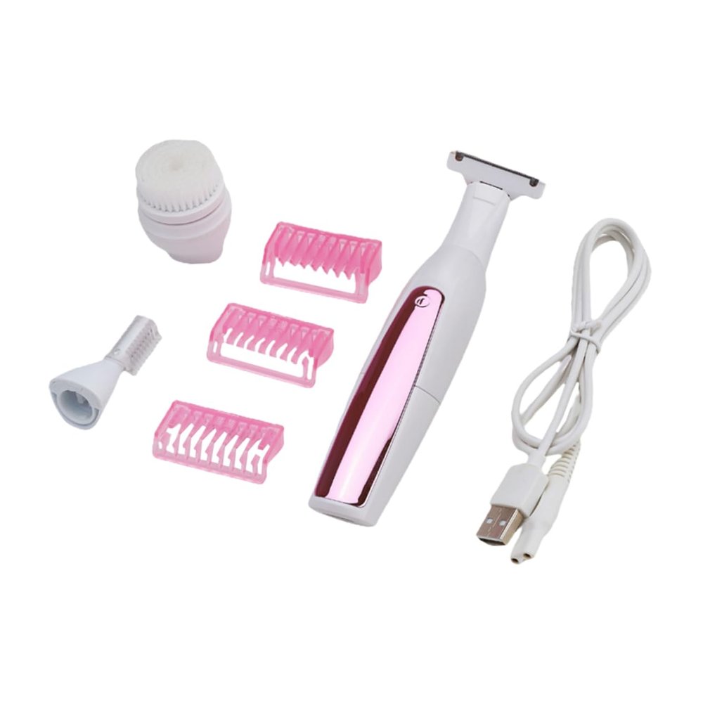 FOMIYES Electric Shaver Rechargeable Hair Remover Hair Removal Machine Curved Comb Fast Trimming Ipx6 Waterproof
