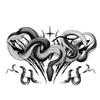 Large Temporary Tattoos Women Temporary Neck Tattoos Temporary Realistic Flower Chest Tattoo for Adults (Temporary Tattoos Sticker 39) view 3