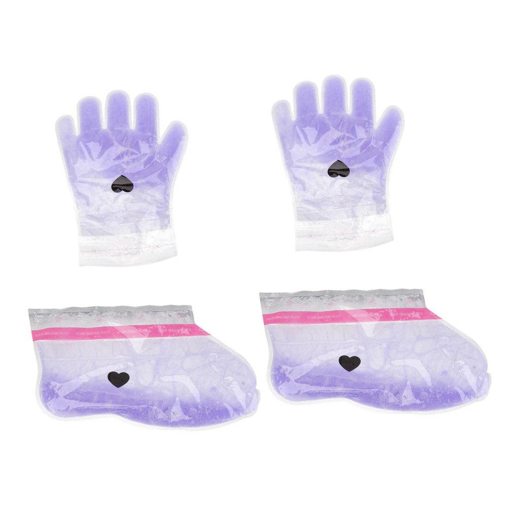 Beatifufu 2pairs Wax Therapy Hand Feet Covers Durable Comfortable Beauty Wax Care Film for Salon-like Treatment Lightweight Design Present for Friends Family