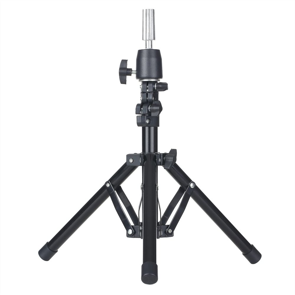 Wig Stand Wig Stand Tripod with Cloth Storage Bag Base Adjustable Mannequin Metal Cosmetology Hairdressing Training Mannequin Wig Holder Wig Display