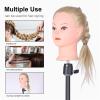 Wig Stand Wig Stand Tripod with Cloth Storage Bag Base Adjustable Mannequin Metal Cosmetology Hairdressing Training Mannequin Wig Holder Wig Display view 4
