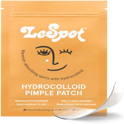 LeSpot Pimple Patches for Face Effective & Invisible Hydrocolloid Acne Patches for Covering Zits & Blemishes, Zit Patches for Face That Stay in Place, Korean Pimple Patches, 38 Count