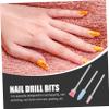 Beavorty 1 Set Nail Polisher Russian Manicure Kit Cleaning Accessories Nail Files for Natural Nails Kit Cuticle Bits Cuticle Nail Drill Bit Nail Sanding Grinding Alloy view 3