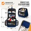 VENTURE 4TH Hanging Travel Toiletry Bag for Women & Men  Large Toiletry Organizer with 18 Compartments, Removable TSA Pouch, Travel Wash Bag for Toiletries, Makeup & Shaving Kit (Navy Blue) view 2