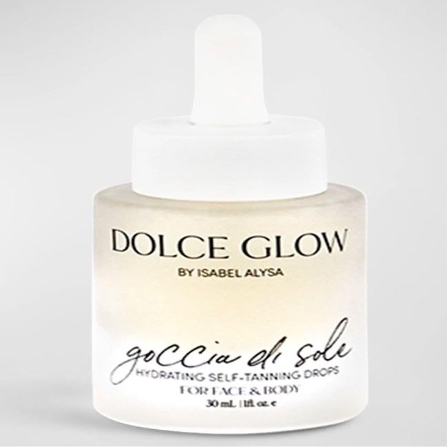DOLCE GLOW Goccia De Sole Hydrating Tanning Drops Face And Body, 1 oz.