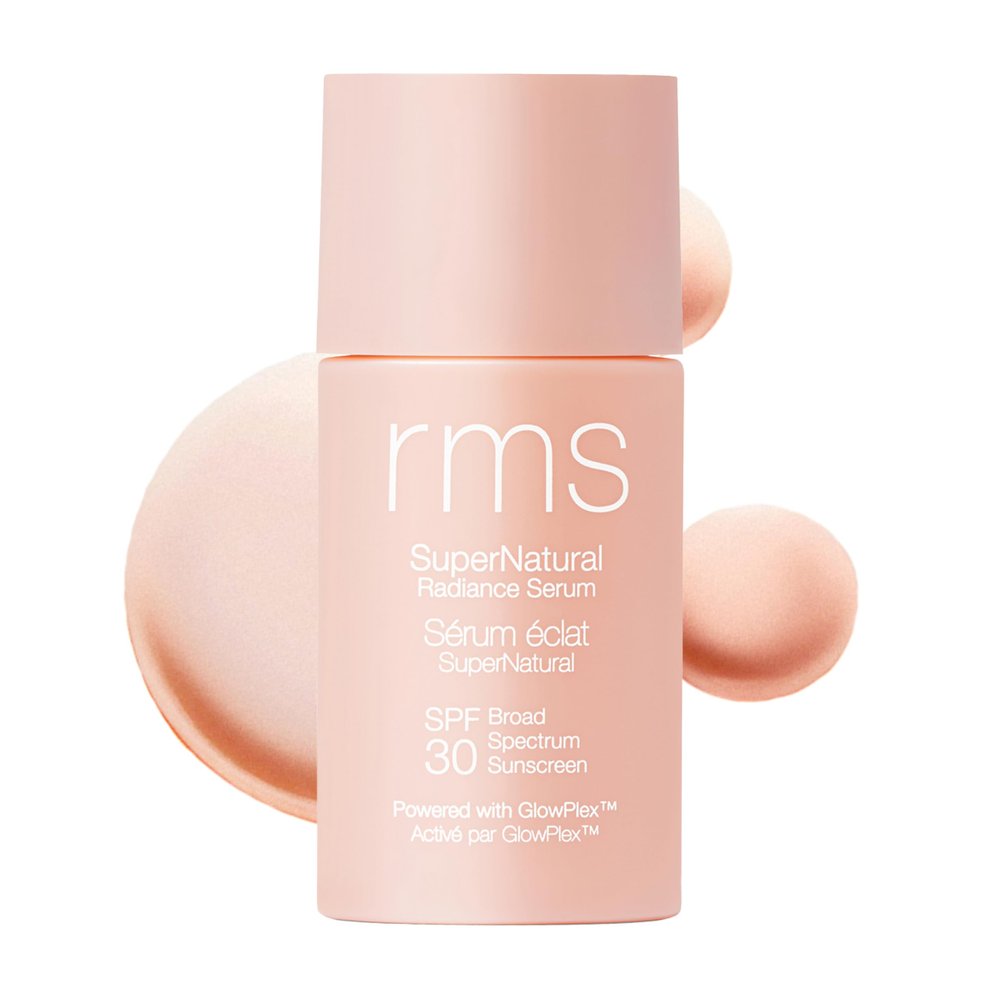 RMS Beauty Supernatural Radiance Serum SPF 30 - Lightweight Hydrating Facial Sunscreen with Antioxidants, Natural Glow Enhancer, Broad Spectrum UVA/UVB, 1 oz