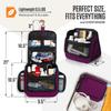 VENTURE 4TH Hanging Travel Toiletry Bag for Women & Men  Large Toiletry Organizer with 18 Compartments, Removable TSA Pouch, Travel Wash Bag for Toiletries, Makeup & Shaving Kit (Purple) view 2