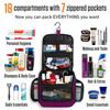VENTURE 4TH Hanging Travel Toiletry Bag for Women & Men  Large Toiletry Organizer with 18 Compartments, Removable TSA Pouch, Travel Wash Bag for Toiletries, Makeup & Shaving Kit (Purple) view 3