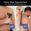Bearback Back Shaver for Men  DIY Razor with Pivoting Triple Blades & Folding Handle  Wet or Dry Back & Body Hair Removal view 4